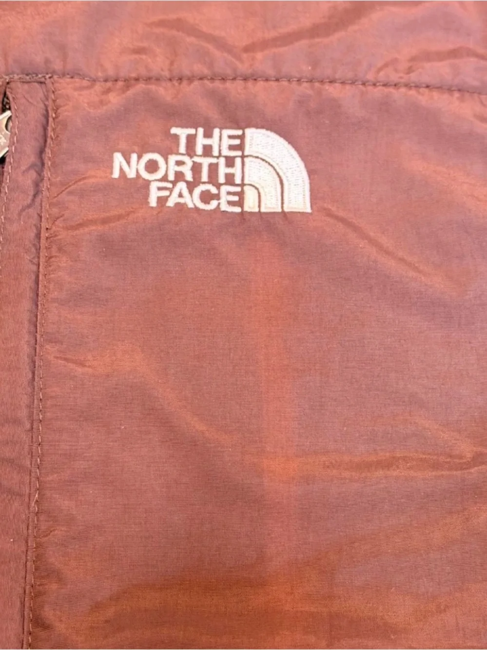 The North Face Womens Brown Fleece Polartec Denali Zip Up Jacket Size Small Full